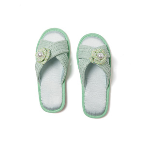 Sen Tian Home – <span class=keywords><strong>Tongs</strong></span> d'été respirantes en <span class=keywords><strong>tissu</strong></span> perlé et camélia, style japonais, à bout ouvert, pour <span class=keywords><strong>femme</strong></span> - Product Image 5