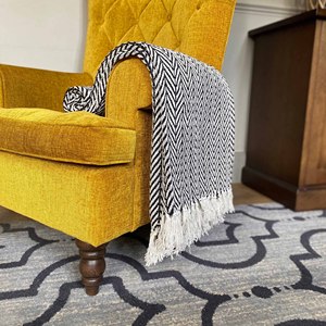 Wholesale Soft Woven Handwoven Farmhouse Striped Cotton Sofa Blanket <strong>Throw</strong> With White Tassel - Product Image 6