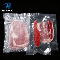 Sac sous vide co-extrudé transparent anti-buée pour chaîne du froid, pochette d'emballage sous vide en nylon de qualité alimentaire pour viande fraîche et fruits de mer
