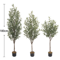 Usine d'arbre en pot vert artificiel vend des oliviers au toucher réel pour la décoration de jardin de bureau à domicile