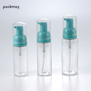 Flacon vide 50 ml en PET+PP pour savon mousse en cylindre avec pompe à mousse pour désinfectant pour les mains, shampoing ou liquide vaisselle - Product Image 1