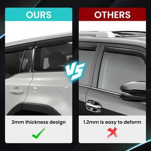 Wzxdauto Acrylic <b>Car</b> Door Rain Guard for Land Cruiser 250 Darth Vader Visor <b>Deflector</b> for LC250 - Product Image 6