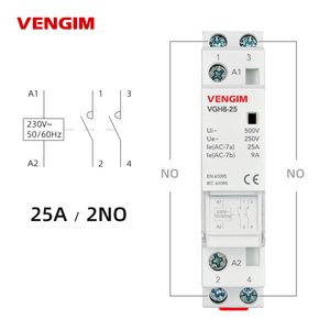 Contacteur AC modulaire VG-VCH8-25 25A AC220V/230V 2P 2NO 1NO1NC 2NC pour maison intelligente, hôtel, montage sur rail DIN L32 - Product Image 2