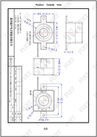 Plaque vibrante IP68 51MM haut-parleur 91dB intégré 2 pouces 4Ohm 10W haut-parleur monté sur diaphragme avec fil pour système de sonorisation