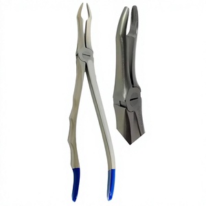 Forceps d'extraction dentaire # Forceps d'extraction radiculaire 845 avec embout en TC à prise dentelée, instruments orthodontiques médicaux - Product Image 1