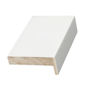 Competitive Price Pine Materials White Primed Wooden Moulding For Door