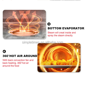 Horno de Convección Multifuncional de Acero Inoxidable de 22L, Fácil de Limpiar, para Uso Doméstico - Product Image 1