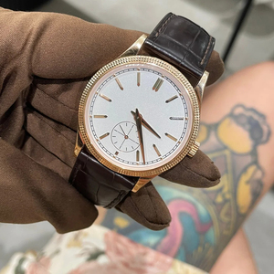 Reloj clásico elegante para mujer con placa trasera transparente automática, correa de cuero genuino 5A, reloj de lujo 6119 - Product Image 1