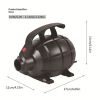 Pompe à air électrique certifiée haute puissance 600W en ABS pour lit gonflable, tente et tapis de yoga HS-316