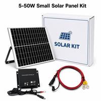 Panneau solaire polycristallin 10W 20W 12V avec longueur de câble personnalisée et trous de fixation pour système de surveillance du flux de circulation