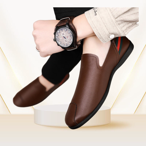 รองเท้าหนังสำหรับนักธุรกิจชายแบบทางการระบายอากาศใหม่ - Product Image 6