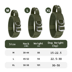Fabriek Custom Design Mode Hoge Kwaliteit Klinknagel Studs Handvat Snelle Release Gewatteerde <span class=keywords><strong>Eva</strong></span> Webbing Tactische Dierenriem Hond Halsbanden - Product Image 2