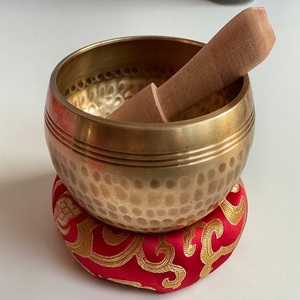Cuenco para cantar a mano Tibetano para meditación, tazón de Yoga para la paz y el amor, hecho a máquina - Product Image 1
