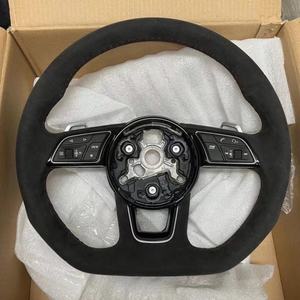 Volante de Cuero de Ante para Audi A6 A3 A4 <span class=keywords><strong>A5</strong></span> Q5 RS3 RS7 Q7 C6 C8 A8 S6 S7 B8 B8.5 B9 S3 S4 S5 Estilo Deportivo - Product Image 4