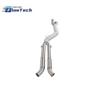 Tuyau central simple SS304 avec convertisseur à haut débit pour BMW F80 M3 F82 F83 M4 S55 3.0T – Finition polie miroir - Product Image 2