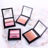 Fard à paupières dégradé cinq couleurs coucher de soleil, maquillage mat multicolore nude, palette de fards à paupières sirène coréenne couleur terre