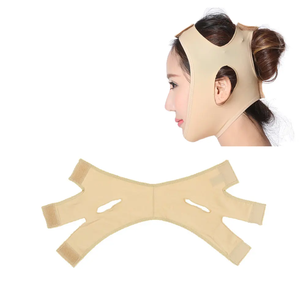 OEM ODM elastico viso dimagrante bendaggio, V Line Face Shaper donne cinturino facciale, pelle dimagrante lifting fascia per la bellezza