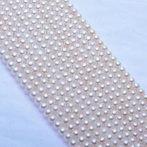 Collier de perles d'eau douce blanches de 9-10 mm, qualité AAA, produit semi-fini, fabricant, vente en gros, vente au détail, légèrement imparfait - Product Image 2