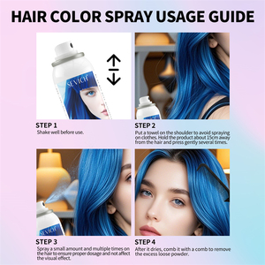 SEVICH Spray Colorant Instantané pour <span class=keywords><strong>Cheveux</strong></span>, Logo Personnalisé, <span class=keywords><strong>Teinture</strong></span> Rapide Longue Durée, 5 Couleurs, DIY, Lavable, <span class=keywords><strong>Teinture</strong></span> <span class=keywords><strong>Temporaire</strong></span> pour Hommes et Femmes - Product Image 6