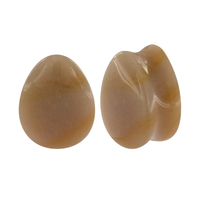 La nouvelle liste acrylique de bouchon de Tunnel d'oreille de Vagin dissolvant de Vagin spirale de fleur de cire boucle d'oreille de Style d'or Piercing de pierre de Stile