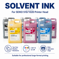 Tinta Solvente CMYK LCLM Resistente a la Intemperie y Anti-Decoloración para Cabezal de Impresión SPT510 1020, Tinta para Impresión en Tela para Exteriores, OEM Personalizado Disponible