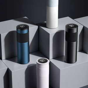 ขวดน้ำเก็บความร้อนสุญญากาศสแตนเลสอัจฉริยะ พร้อมจอแสดงอุณหภูมิ LED เตือนความร้อนอิเล็กทรอนิกส์ ดื่มได้โดยตรง เหมาะเป็นของขวัญ - Product Image 5
