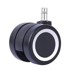 60mm Modern 360 Degree Swivel Nylon Casters With Brake Durable Replacement <b>Wheels</b> For Office Hotel Hospital Bathroom Furniture - Product Image 1