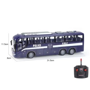 Bus scolaire RC à l'échelle 1:30, navette urbaine télécommandée à 4 canaux avec lumières LED, véhicule électrique haute vitesse, jouet pour enfants, cadeau - Product Image 6