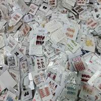 Uñas Acrílicas Hechas a Mano de Diseño Aleatorio Reutilizables, 10 Piezas/Juego, para Pedidos al por Mayor