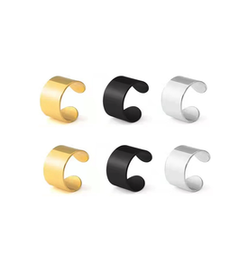 Aros Huggie de Acero Inoxidable 316L para Hombre |   Joyería de Moda Unisex Hipoalergénica - Product Image 1