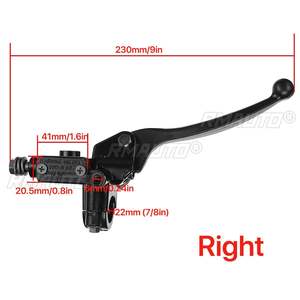 Levier de frein hydraulique avant droit pour moto 7/8" 22mm, pour 50cc 125cc 150cc 250cc GY6 Dirt Pit Bike Scooter ATV - Product Image 6