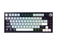 80% Mechanical Wired Mini Gaming Keyboard Hot Swap with Knob Anti-Ghosting Popular Color Combination for Gamers