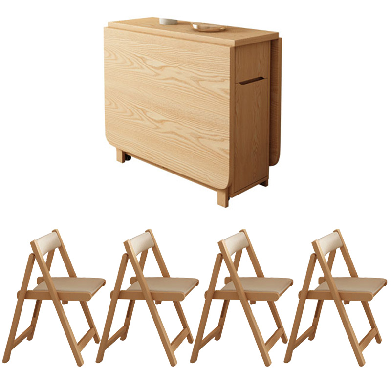 Tavolo da pranzo in legno + 4 sedie (opzioni bicolore)