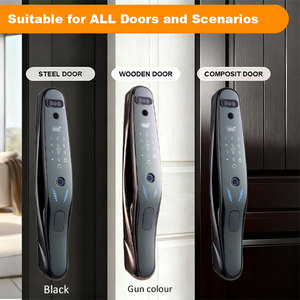 Serrure de porte d'interphone vidéo intelligent Tuya avec appel vidéo Maoyan Matériau en alliage d'aluminium Compatible avec <span class=keywords><strong>la</strong></span> porte en bois et aluminium - Product Image 3