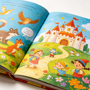 หนังสือเรื่องราวภาษาอังกฤษแบบปกอ่อนลายการ์ตูนสำหรับเด็กที่ปรับแต่งได้ - Product Image 3