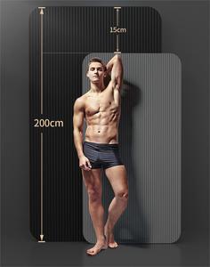 Tapis de yoga épaissi absorbant les chocs, vente en gros, tapis antidérapant pour hommes, pour débutants - Product Image 2