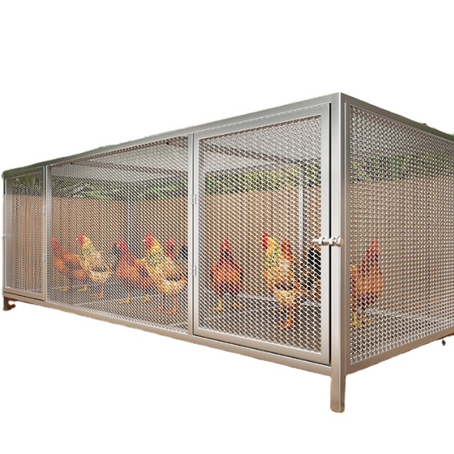 Big Size Metal Mesh Pigeon Coop Home Bird Cage for Quail Duck Rabbit Parrot Chicken Aviary House