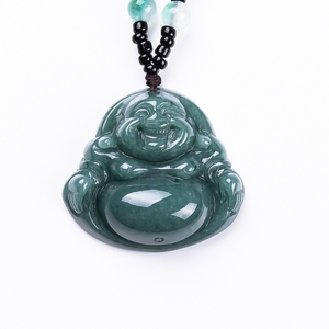 <span class=keywords><strong>Pendentif</strong></span> Bouddha ventru en jade de glace bleu <span class=keywords><strong>émeraude</strong></span>, matériaux anciens, type naturel, avec certificat, collier pour homme et <span class=keywords><strong>pendentif</strong></span> pour femme - Product Image 4