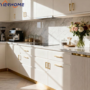 Ensemble de meubles de cuisine et de salle de bain sur mesure, système d'armoires en bois moderne avec rangement intelligent - Product Image 4