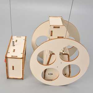 Juego de tecnología de Robot de equilibrio de madera DIY para niños para experimentos de ciencia Cambio de juguete de enseñanza Manual de estudiantes de primaria - Product Image 4