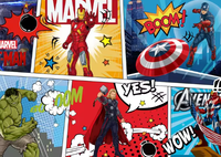 Murale murale en papier de super-héros Marvel modernes, Spider-Man, Iron Man, Avengers, thème pour chambre d'enfant, cinéma, café, papier peint