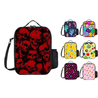 Sac isotherme pour le déjeuner imprimé en 3D avec motif personnalisé, les meilleurs cadeaux pour les filles, sac à lunch en polyester pour enfants pour l'école