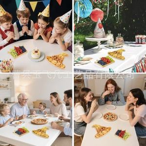 Yu Feifan Bamboo Wooden Food <b>Tray</b> Solid Wood Fruit <b>Snack</b> <b>Tray</b> Eco Friendly Party Serving <b>Tray</b> - Product Image 1