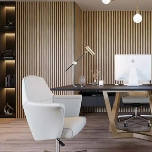 人気米国モダンインテリアデザインデコポリエステル + MDF壁パネル防音防音パネル21mm厚耐火 - Product Image 5