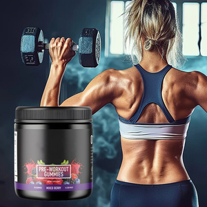 Vente en gros OEM Marque privée Gommes de pré-entraînement Bêta Alanine pré-entraînement Vitamine B12 Caféine Supplément <span class=keywords><strong>booster</strong></span> d'énergie Gommes - Product Image 5