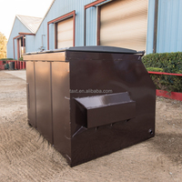 Conteneur de chargement en plastique OEM ODM Chariot élévateur mobile Déchets poubelle industrielle Benne élévatrice avant