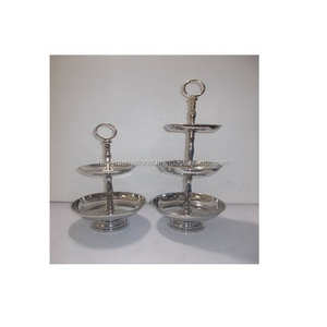 Support à gâteau personnalisé brillant et poli pour outils de décoration de gâteau Support à gâteau à 3 et 2 niveaux pour l'affichage et la présentation - Product Image 2