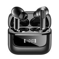 Écouteurs sans fil TWS avec réduction de bruit ENC, son stéréo HiFi 13 mm, faible latence, affichage numérique, IPX5, écouteurs intra-auriculaires sportifs