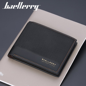 Baellerry Men's Wallet <b>Slim</b> Horizontal PU Leather <b>Card</b> <b>Holder</b> 7 Inch Multifunctional Everyday Use - Product Image 4