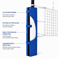 Protection robuste pour poteaux de volley-ball, absorption des chocs, protection contre les impacts, revêtement en PVC vinyle, fermeture Velcro, protection de sécurité pour terrains de sport
